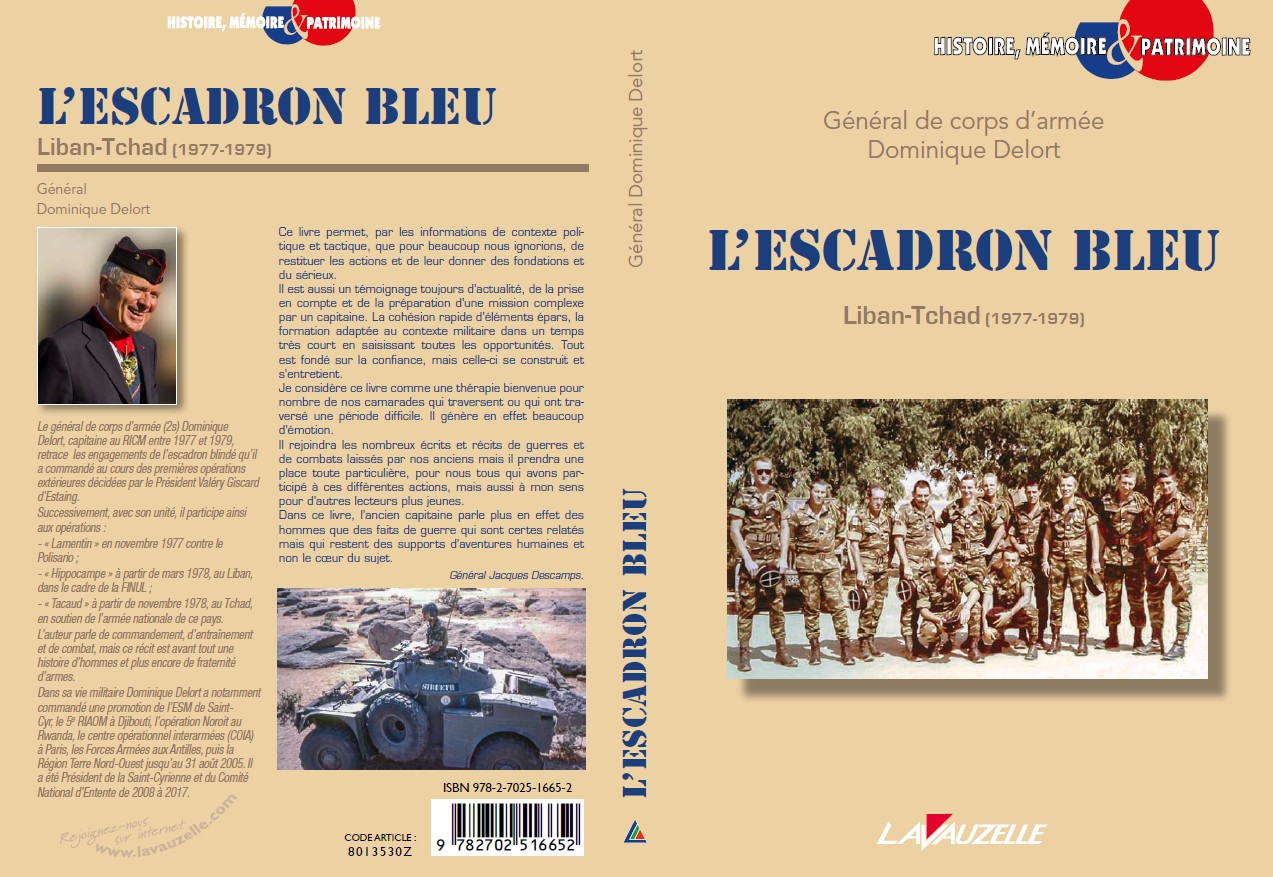 Escadron bleu, couverture et 4e de couverture